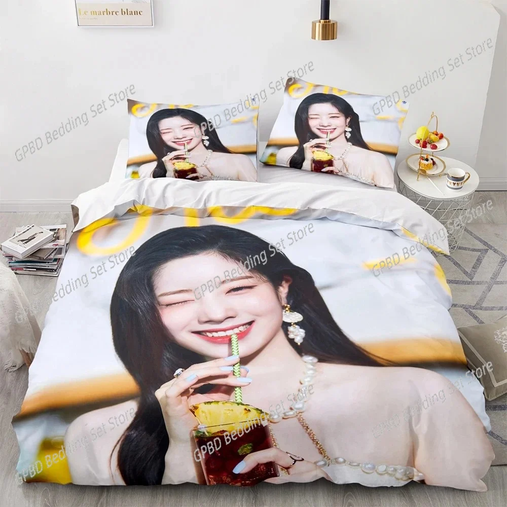3D Print Kpop Girl Group Twice Nayeon Bedding Set Duvet Cover Bed Set Quilt Cover Pillowcase Comforter king Queen Size Boy Adult 2