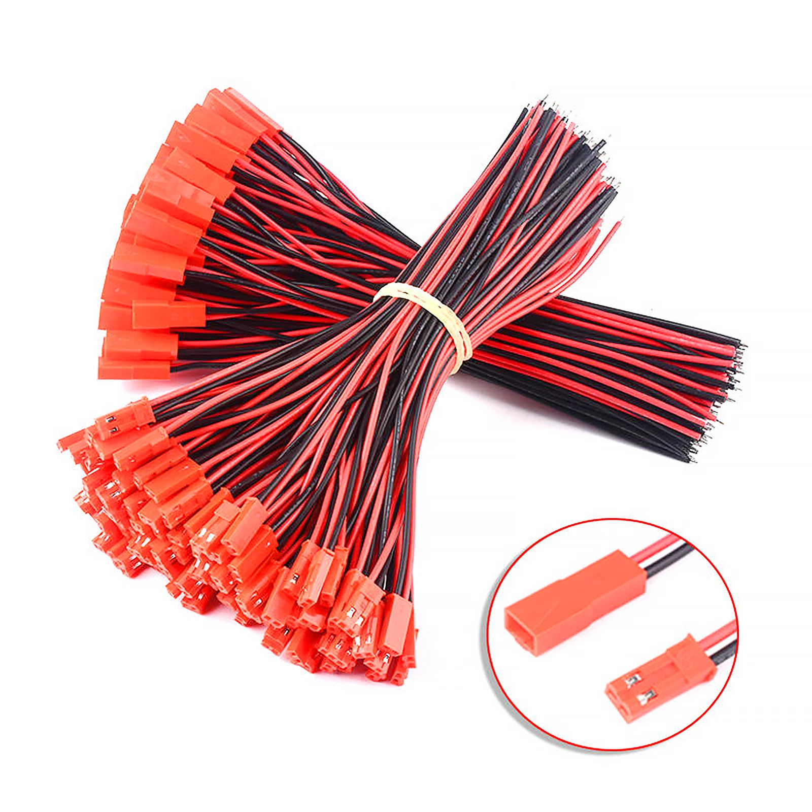 JST Connectors 200mm JST Plug Connector 2P Male Female Cable Wire for RC Toys Battery Helicopter DIY