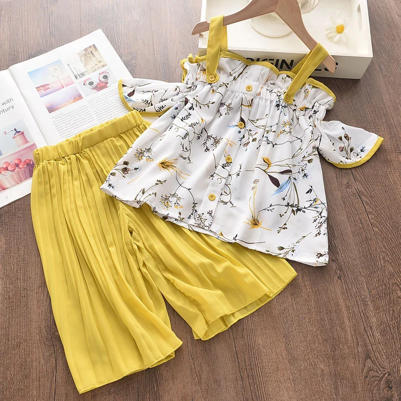 Ropa Para Niñas Pequeñas, Sin Mangas, Con Nudo De Lazo, Chaleco De Mezclilla, Camiseta Y Faldas Plisadas, Conjuntos Casuales Para Bebés Al Aire Libre, Azul