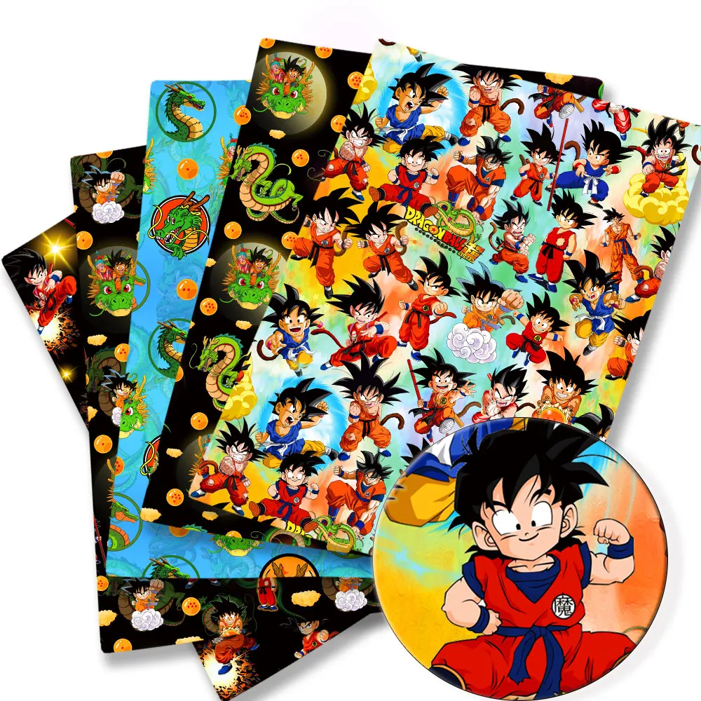 

100 cotton dragon ball Anime peripherals Fabric 140*50cm Sewing Patchwork Quilting Baby Dress Printed Fabric Sewing Kids