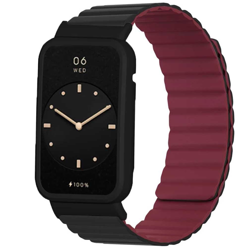 Silicone Link para Xiaomi Relógio Banda 7pro 45 mm Pulseira de Loop Magnético Original Miband Série 7pro Pulseira Relógio Acessórios 26.1 mm - Image 6