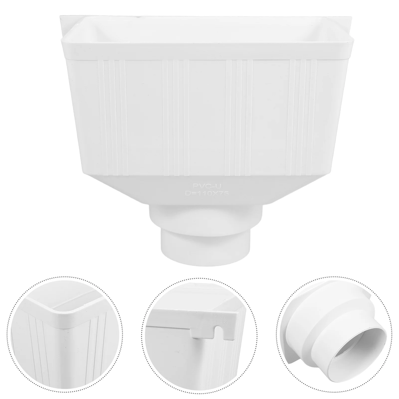 Universal Pvc Drainage Pipe Connector For Rainwater Gutter Diverter Outdoor Plumbing Accessories White Home Improvement