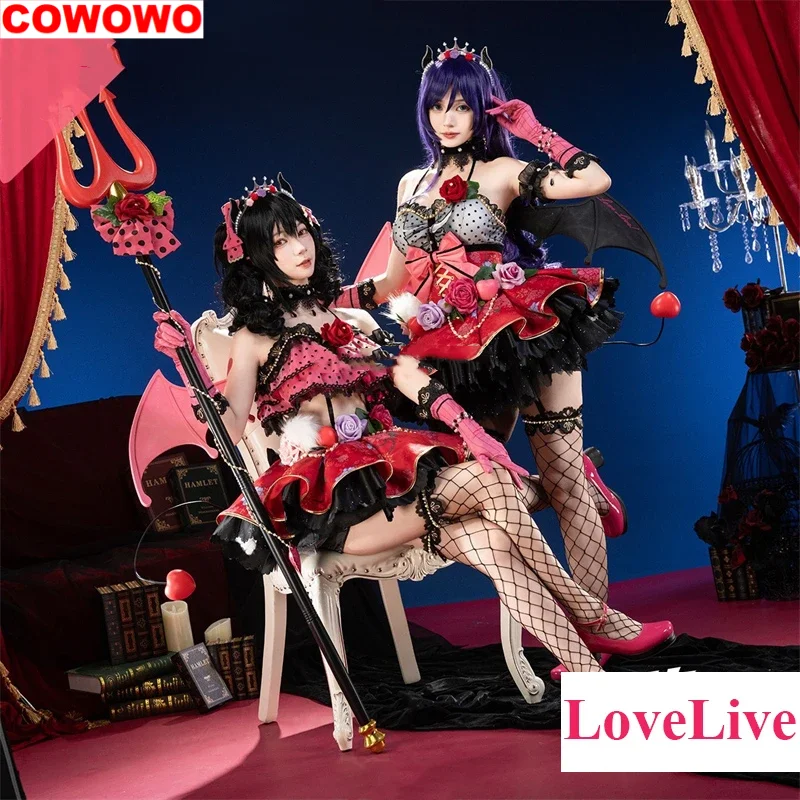 

COWOWO Tojo Nozomi/Yazawa Nico Cosplay Anime LoveLive Costume Little Devil Awakening Dress Halloween Party Role Play Clothing