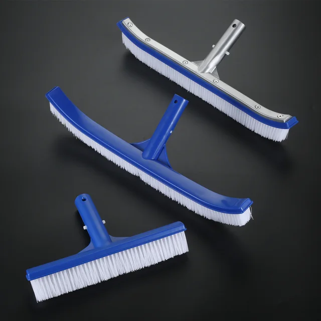 1Pc Úszómedence Kefe 10/18 Hüvelykes Műanyag Ötvözet Fejtisztító Alsó És Fal Kültéri/Beltéri Szauna Medence Hal Tó Tiszta Vákuum Szennyeződés