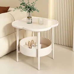 Bedroom bedside TableCreative Side Table with High Appearance and Cloud-shaped Design Modern and Simple Sofa Side Cabinet Table