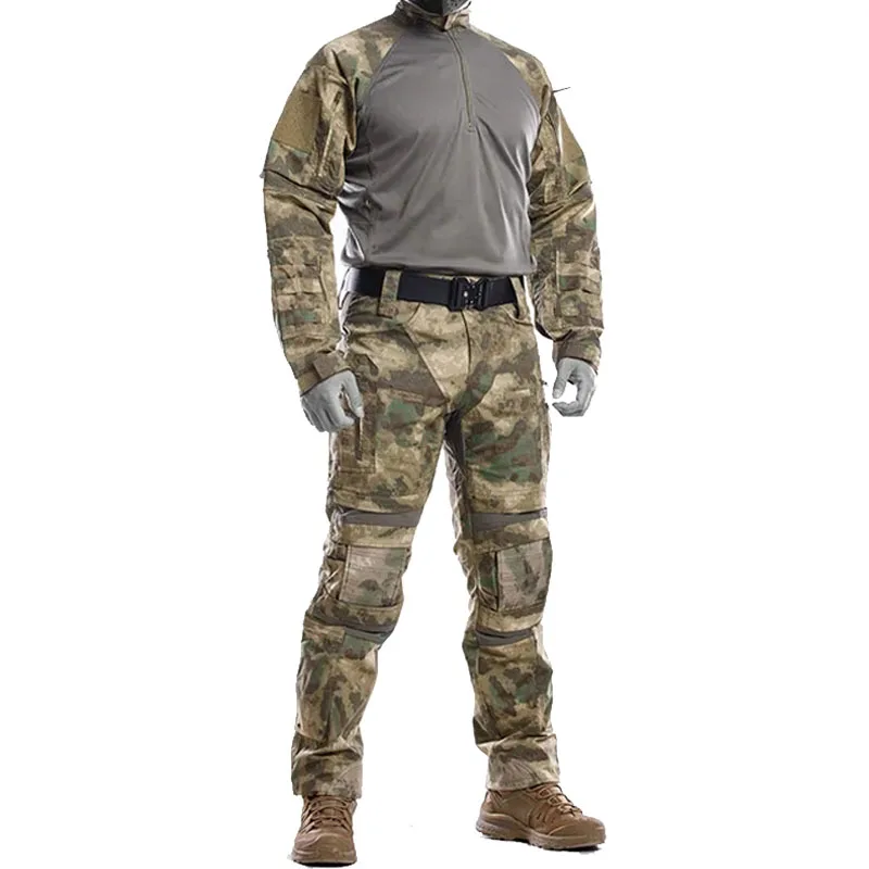 Tactical Suit Combat Uniform Hunting Accessories New Camo Tactical G3 Sets Mens Breathable Waterproof Outdoor Combat Uniform Male Wear-resistant Multi Pocket Hunting Pants