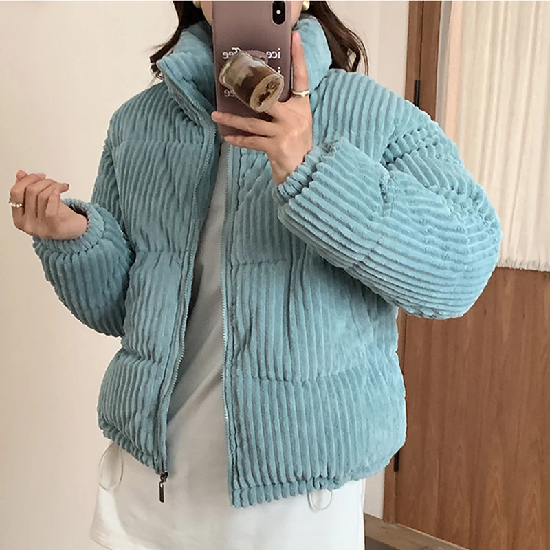 

Fashion Women Coats Puffer Parkas 2023 Female Casual Thick Warm Autumn Winter Loose Jackets Overcoats k800