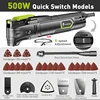 500W Electric Multifunction Oscillating Tool Electric Trimmer Saw Variable Speed with Accessories Home Decoration Renovate 5° 1
