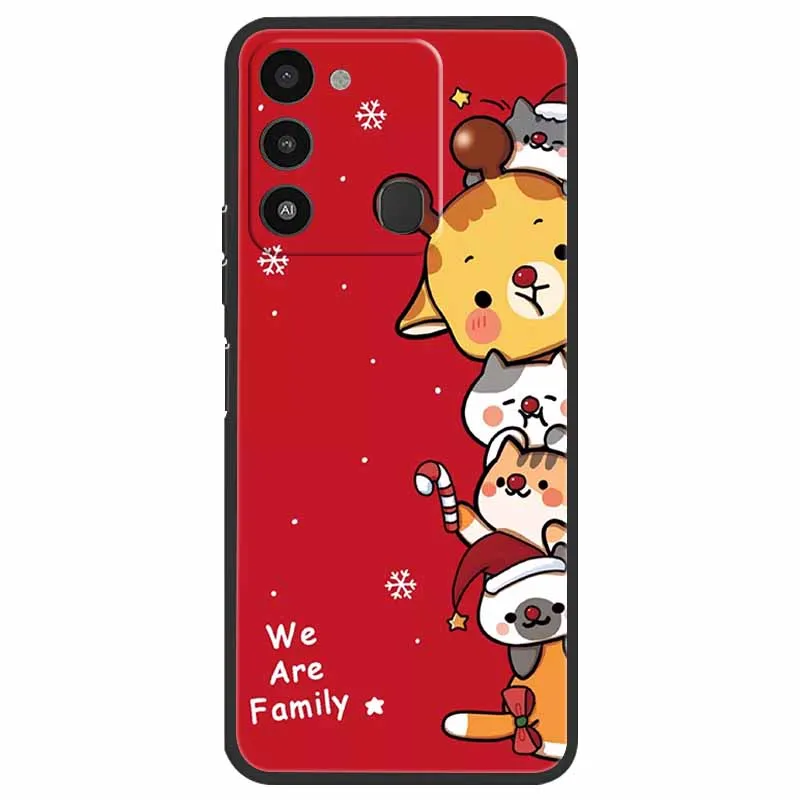 Holiday Edition Silicone Soft TPU Phone Cover - Festive Design Case