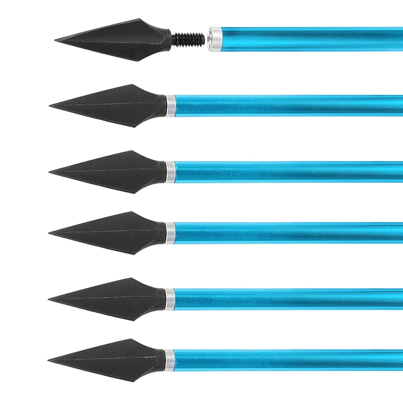 Aluminum Shaft Archery Bolts with Replaceable Broadhead Tips for Outdoor Hunting and Shooting
