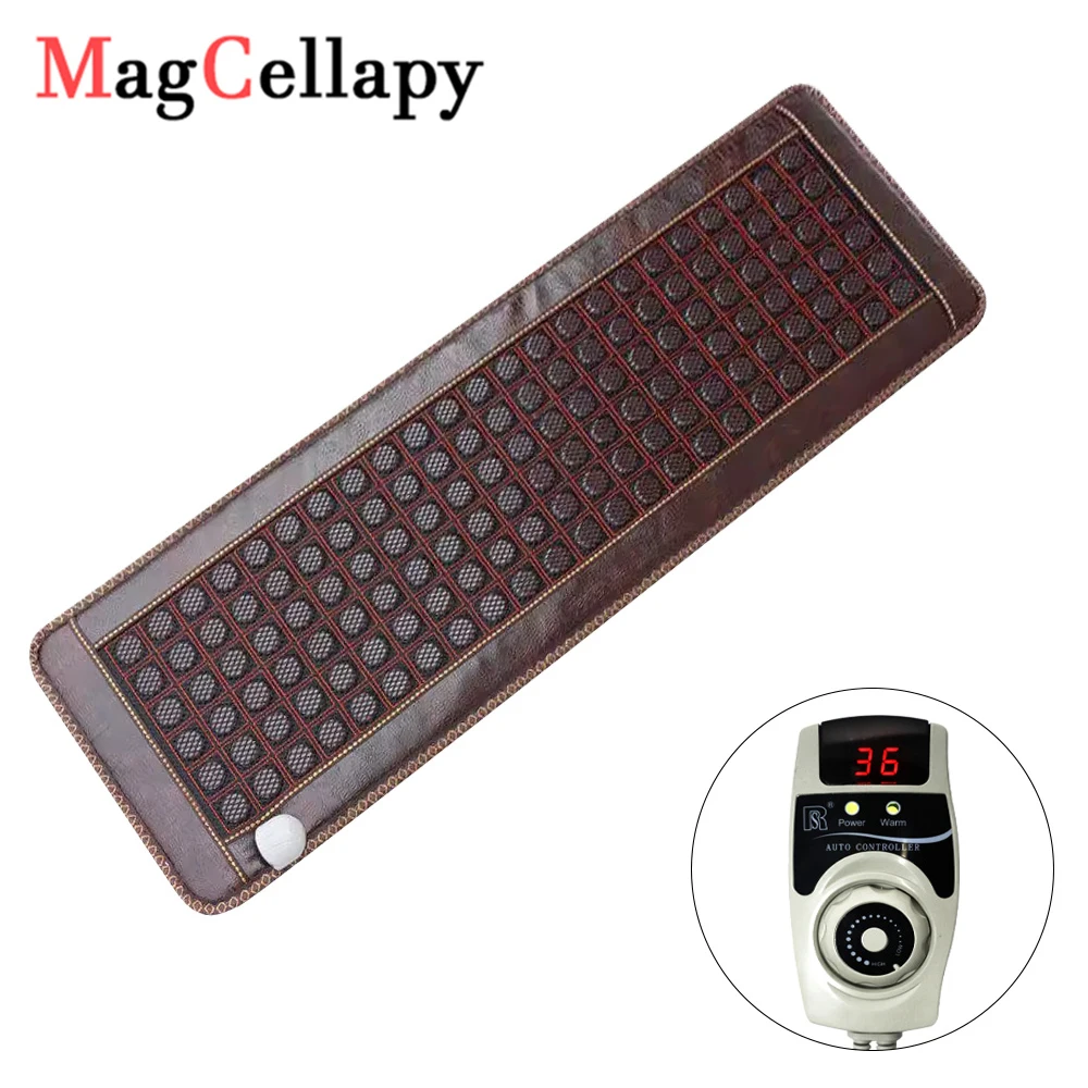 50x150cm Electric Heated Jade Tourmaline bed Mattress Germanium Stone Massage Jade Stones Cushion Sofa Pad Infrared Heating Mat relax heated tourmaline germanium stone massage mat korea jade mattress heating massager health tourmaline mattress