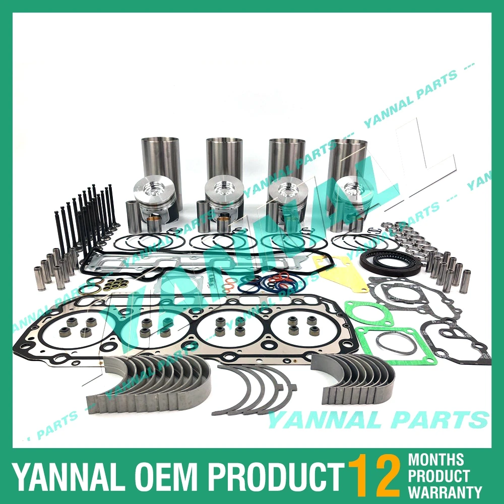 

4TNV98 Overhaul Rebuild Kit for Yanmar Engine Parts Forklift Excavator Loaders