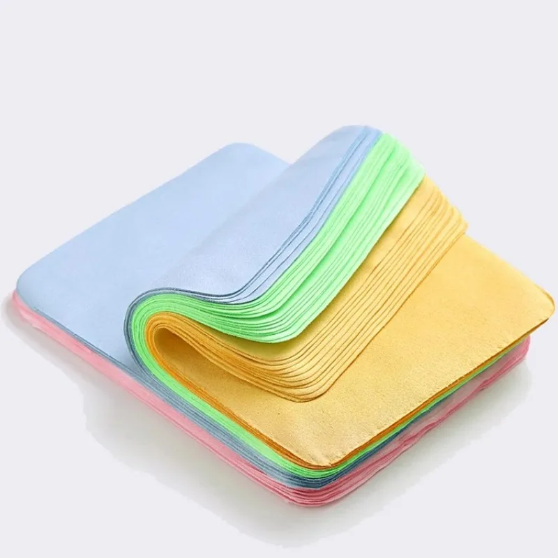 Suede Velvet Rectangle Glasses Cloth Smooth Microfiber Eyeglass Clean Fabric Eyewear Mobile Phone Computer Light Cleaning Cloth
