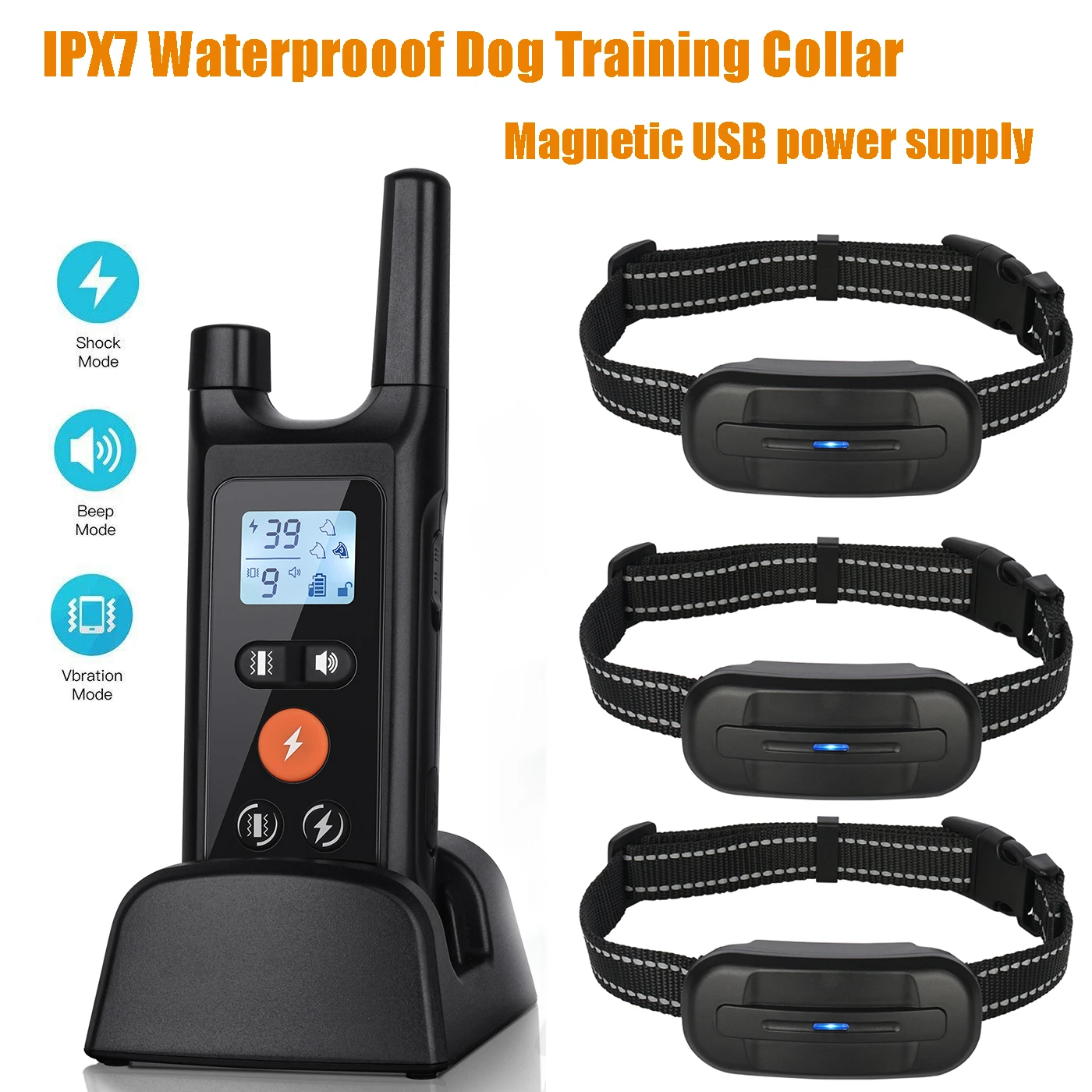 Pet Remote Training Collar Dog Waterproof 800m Electric Training