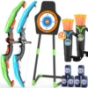 2 Pack Bow and Arrow for Kids, LED Light Up Archery Set with 24 Suction Cup Arrows Indoor Outdoor Sport Gifts for Boys Girls 1