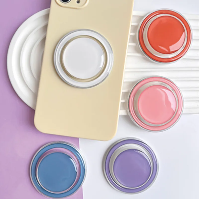 Magnetic Phone Holder with Expanding Grip and Ring Stand