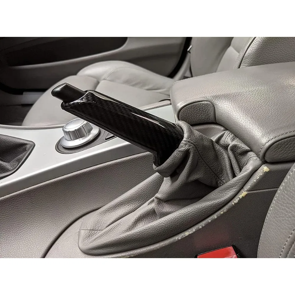 Carbon Fiber Pattern Car Front Handbrake Handle Grips Cover For BMW 1 2 3 4 5 6 7 Series E90 E92 E60 F30 E31 E35 F34 F10 F20 F80