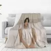 Jimin Face Blanket Fleece Multi-function Sofa Throw Blankets For Couch Bedding Office Throws Bedspread Quilt 2
