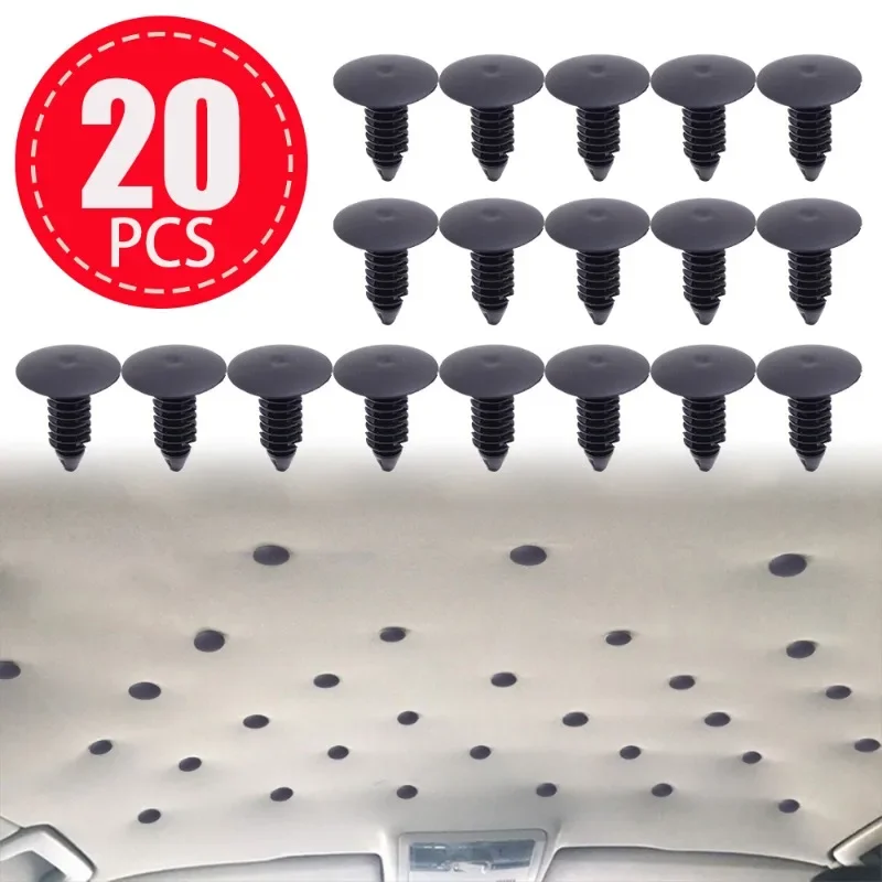 

20pcs Car Barb Buckles Plastic Nylon Buckles Christmas Tree Thorn Rivet Fasteners Car Interior Roof Fixing Barb Snap Fasteners