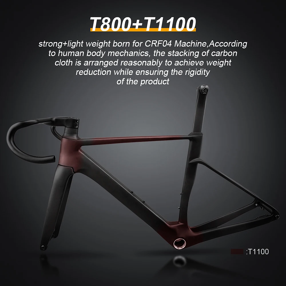 Carbon Fiber Bike Frame With Handlebar Disc Brake