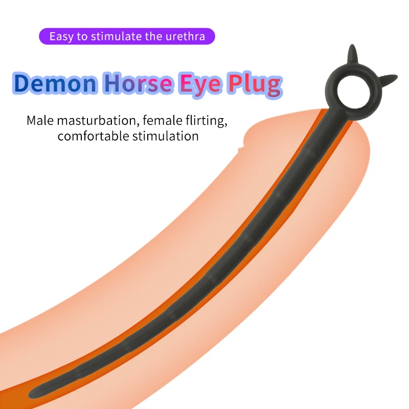 Men Urethral Silicone Plug Trainer Dilator Sounds Catheter Stretching Tube Extra Long Horse Eye Irritation Inserts Penis Sex Toy