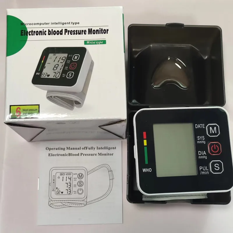 Saint Health Automatic Wrist Tonometer Blood Pressure Monitor Digital LCD Wrist Cuff Blood Pressure Meter sphygmomanometer