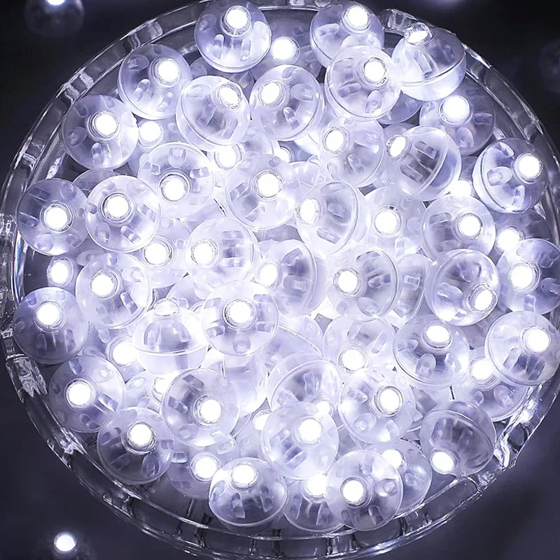 thumbnail image 1 of Mini luces LED en forma de globo, a prueba de agua, con destellos, lámpara LED brillante para decoración de bodas, cumpleaños, fiestas de Navidad, 1 of 5