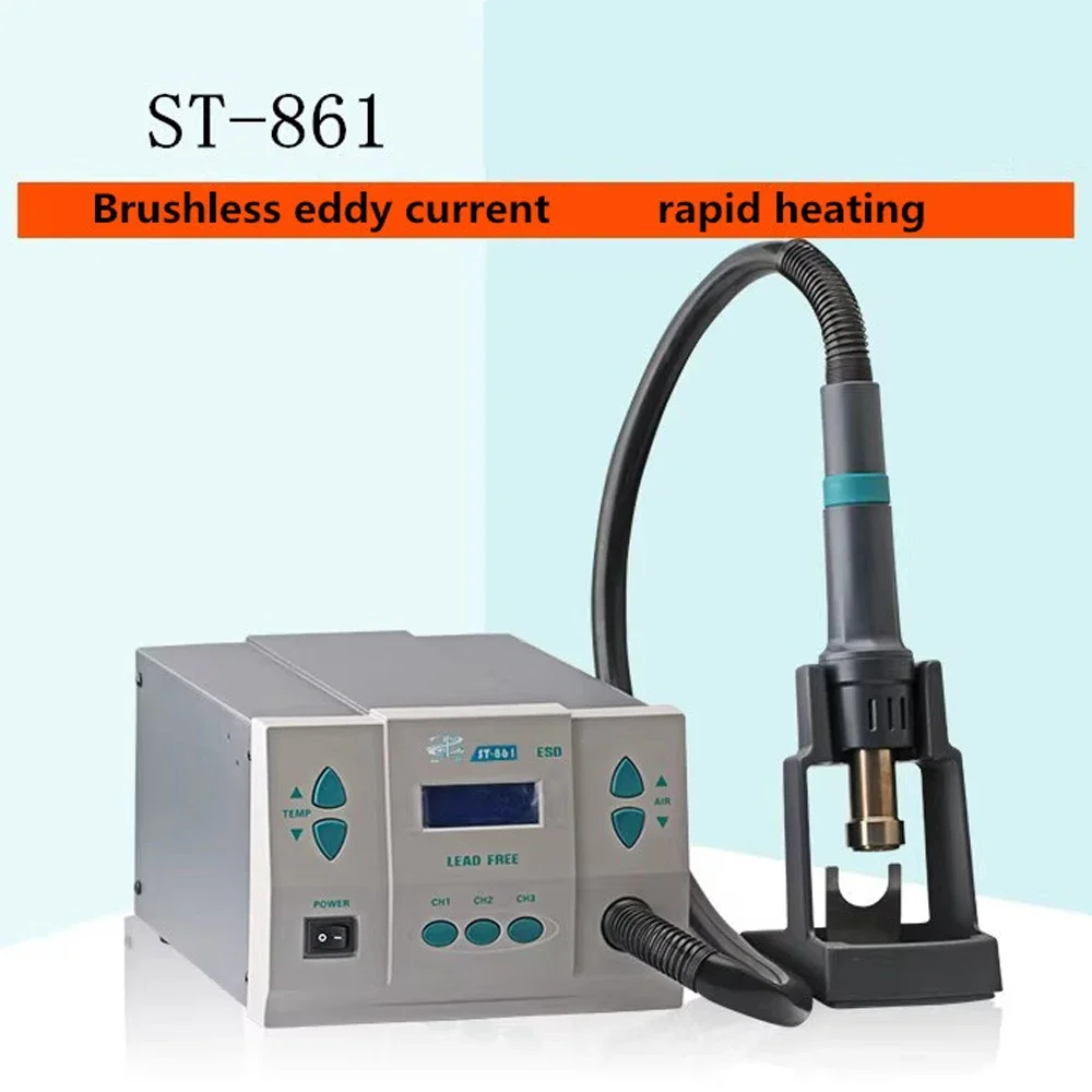 Hot Air Gun ST-861 1000W Lead-free Adjustable Rework Station Soldering 110/220V For Phone CPU Chip Repair