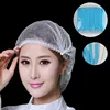 100pcs/Pack Disposable Hair Head Covers Net Bouffant Dustproof Anti Dust Caps Breathable Shower Bathing Hats Kitchen 2