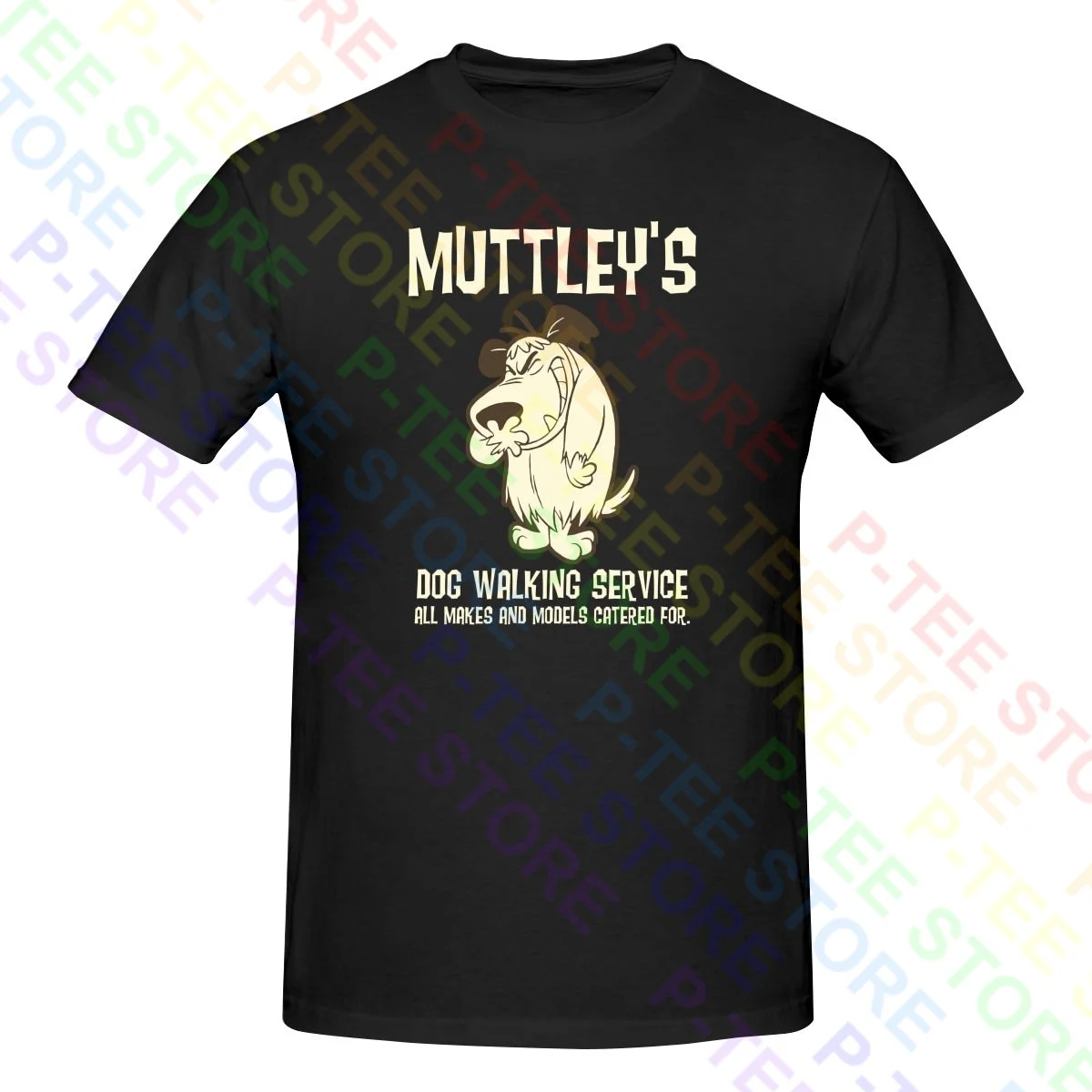 Muttley Dog Walking Service Wacky Races Shirt T-Shirt Tee Top Style Novità Migliore Qualità