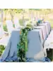 1 pc Blue Classic Comfortable Skin Friendly Flannelette Tablecloth for Valentine's Day Wedding /Family Decoration 5