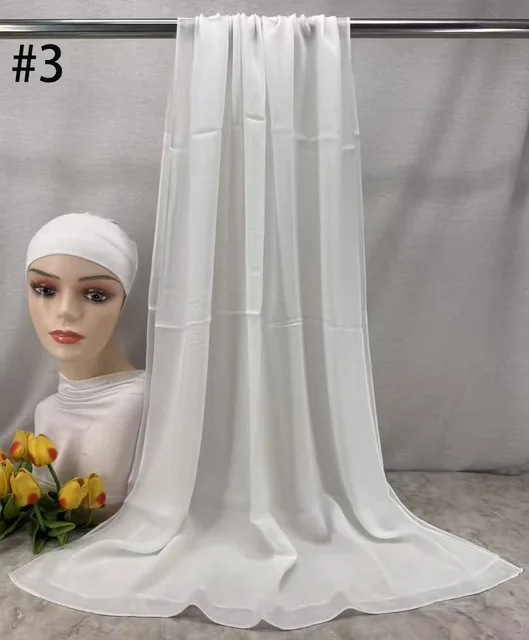 Mini Hijab Modal avec sous-bonnet – Ensemble Basique Extensible, Foulard Fin et Respirant, Protection Solaire, Voile 165*50cm