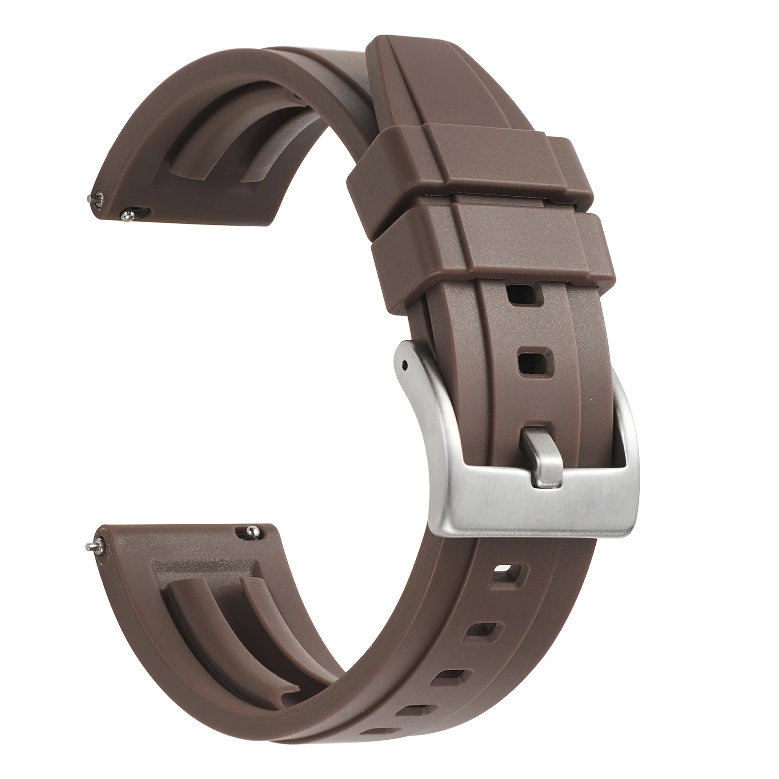 Durable Waterproof Silicone Watch Strap - Quick Release Dive-Ready Band