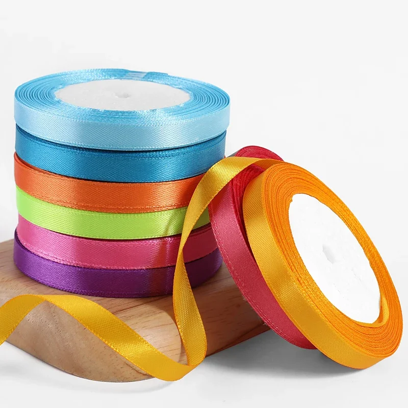 10mm Satin Ribbon - Crafting and Decorative Supplies (25 Yards)