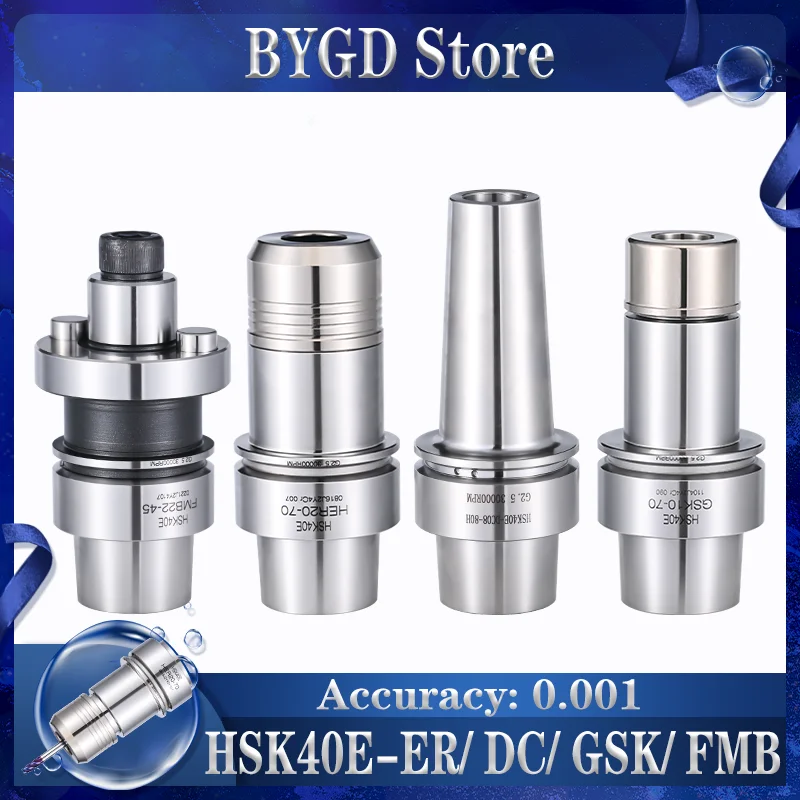 BYGD HSK40 HSK40E HSK40A Werkzeughalterung HSK40A HSK40E FMB DC06 DC08 APU08 ER32 ER25 ER20 ER16 SK16 GSK10 GSK16 Messerhalter