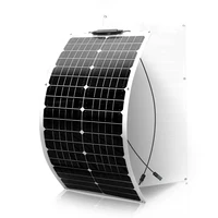 Kit de panneaux solaires flexibles 50W 80W 90W 100W 105W 120W 150W, chargeur solaire hors réseau 12V avec contrôleur de charge solaire et câbles 2