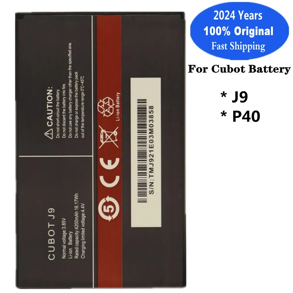

2024 Years High Quality 4200mAh Cubot Original Battery For Cubot P50 J9 P40 Battery Mobile Phone Replacement Batteries Bateria