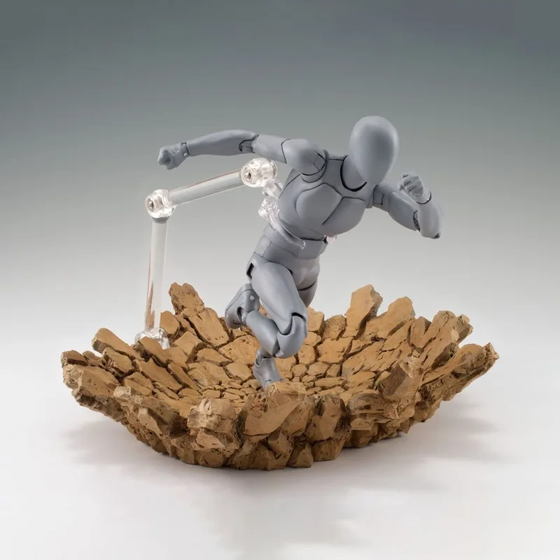 Dynamic Debris & Impact Set - 1/12 Scale Action Figure Accessories with Mist Effects