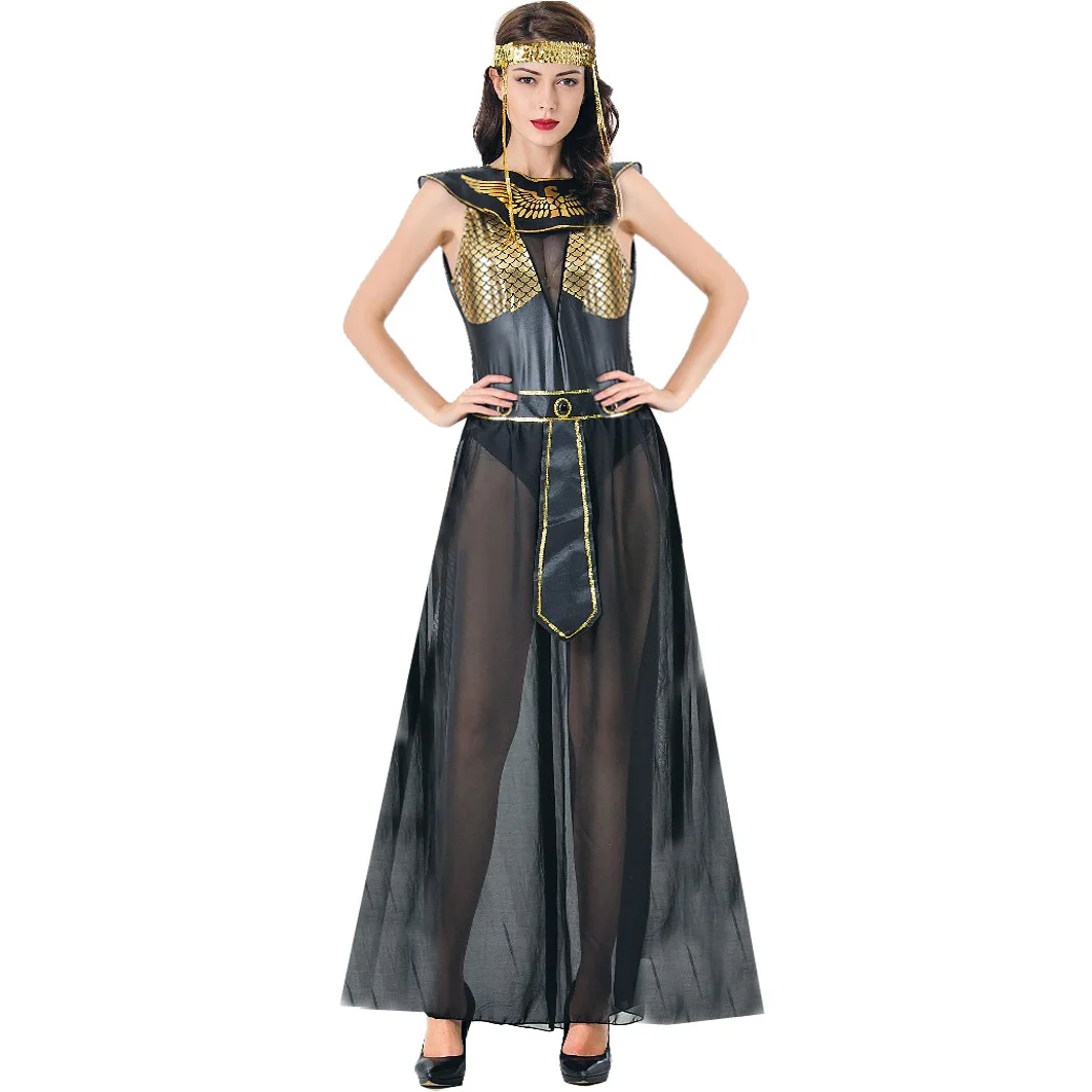 

Halloween Purim Party Medieval Ancient Egyptian Pharaoh Cleopatra Queen Cosplay Costume Sexy Egypt Princess Dress