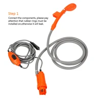 12V RV Caravan Shower With Pipe Pump