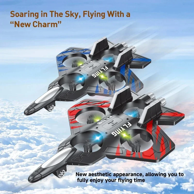 Avion RC CZ36 Bleu - Drone Jouet Télécommandé avec Batterie USB