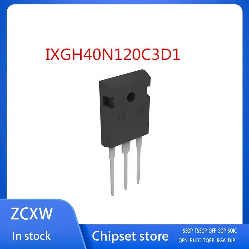 

10PCS/LOT IXGH40N120C3D1 IXGH40N120C3 IXGH40N120B2D1 IXGH40N120A2 TO-247 40A 1200V