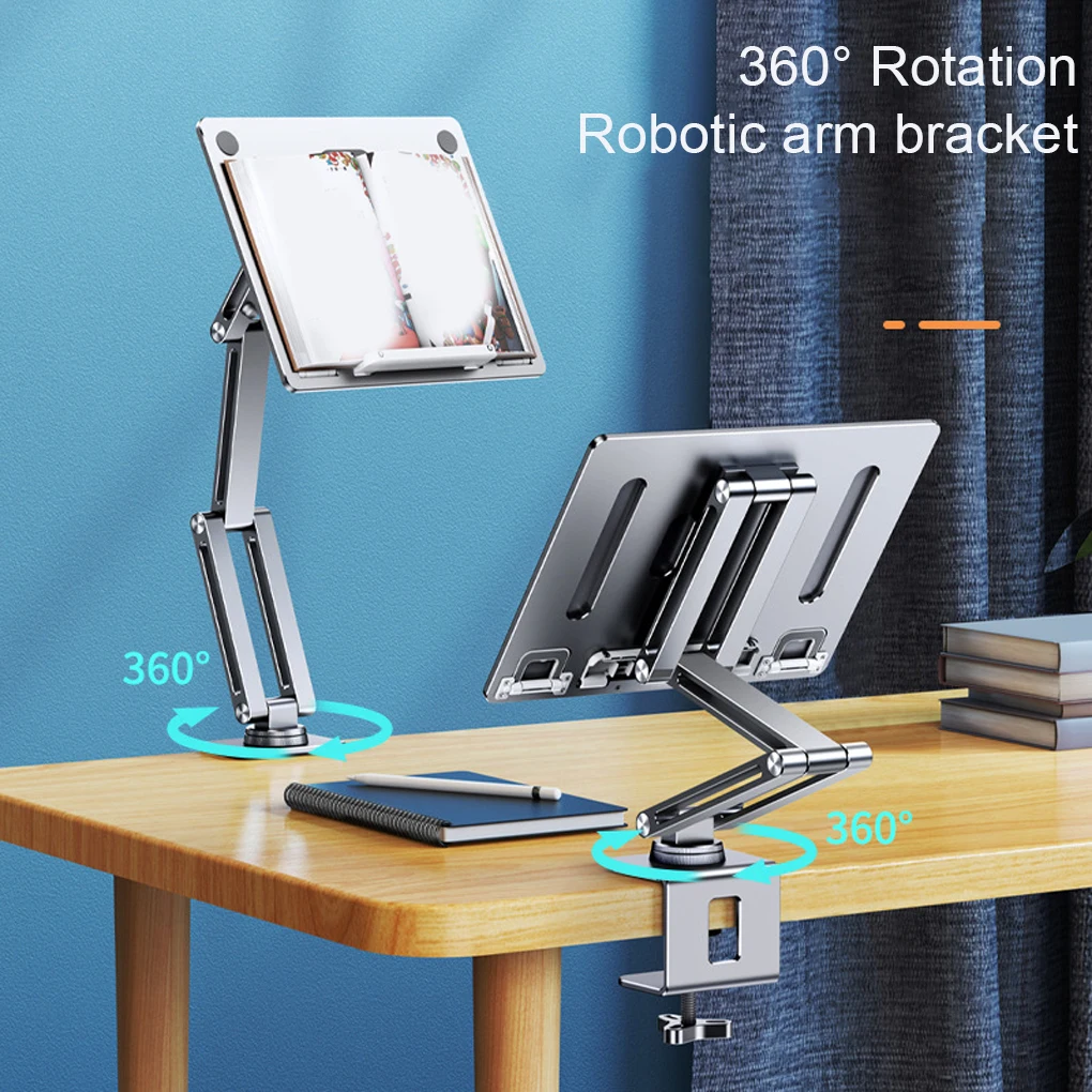 Alloy 360 Degree Rotating Reading Stand Multifunctional Notebook Tablet Projector Support Adjustable Folding Heightening Stand