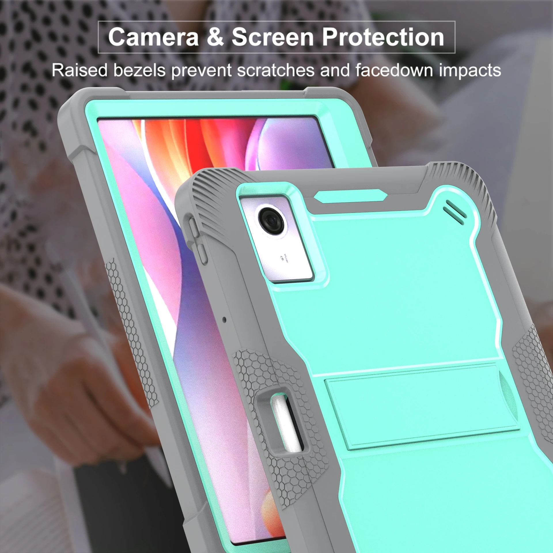 Heavy Duty Protective Tablet Stand Cover with Pen Slot