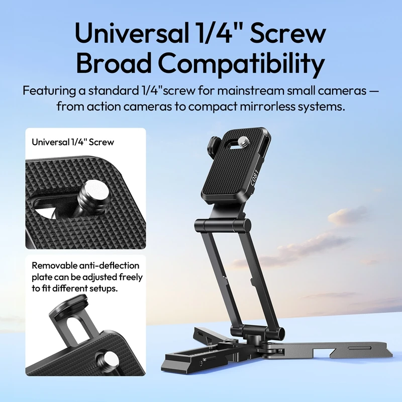 Ulanzi EA06 Versatile Camera Stand Handheld Flexible Shoot 1/4" Mount for Camera Travel Shots for Uka / Arca-Swiss Quick Release - Ảnh 3