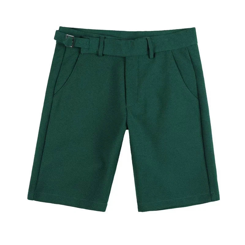 British Style Summer Thin Shorts 2023 New Men's Naples Business Casual Short Pants Fashion Slim Fit Formal Suits Shorts Homme
