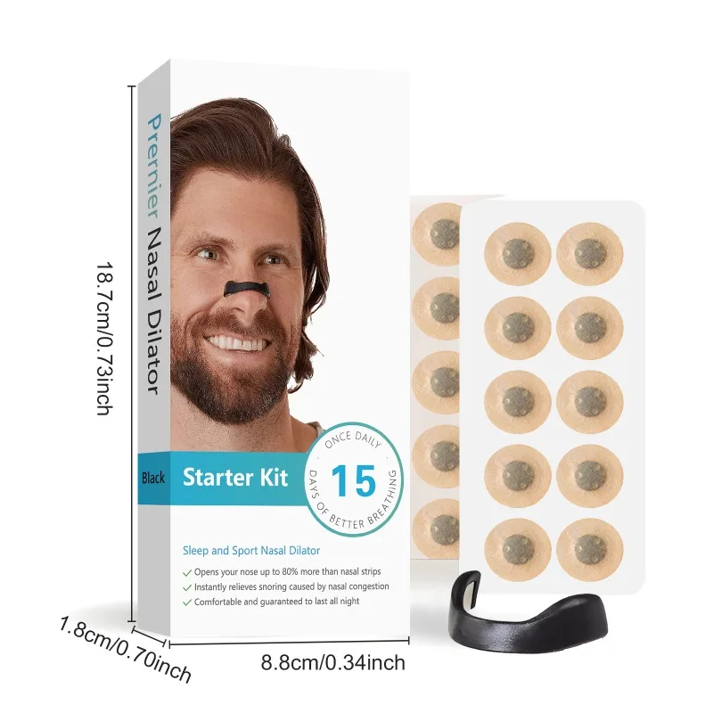 Magnetic Nasal Breathing Dilators Kits Sport Nasal Dilator Boost Oxygen Intake,Reduce Snoring,Breathing Refill Nose Clip 6