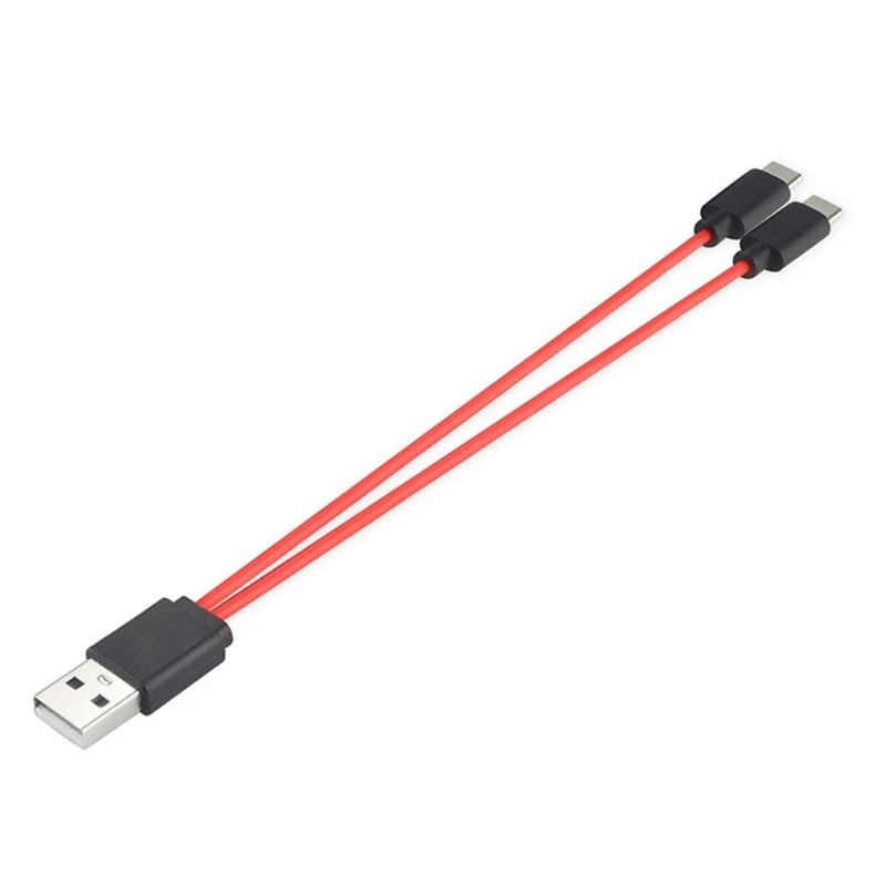 Dual USB-C Fast Charging Splitter Cable – High-Speed Type-C Charger Cord for Simultaneous Device Charging