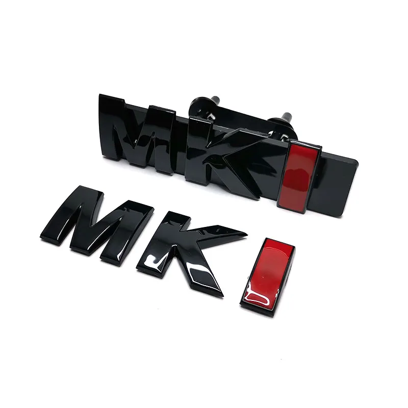 광택 블랙 골프 1 자동차 액세서리 MK 1 그릴 문자 트렁크 엠블럼 로고 스티커