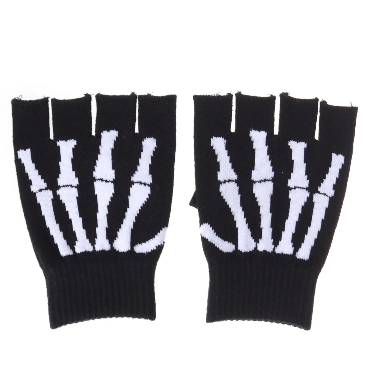 

Finger- Fingerless Stretch Knitted for Men Winter Hand Warm